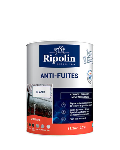 RIPOLIN - Anti-fuites multi-supports blanc - 0,75L - large