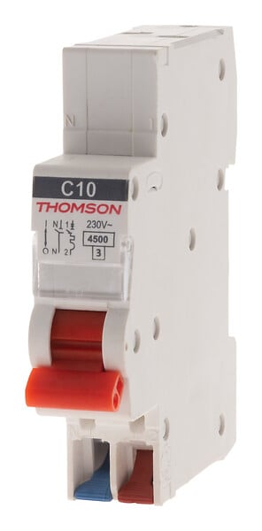 THOMSON - Disjoncteur 1P+N peignable bornes automatiques 10A NF Easy Connect - Thomson - large