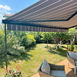 COTE STORE - Poteaux télescopiques pour store banne hauteur 170 à 260 cm - Anthracite - vignette