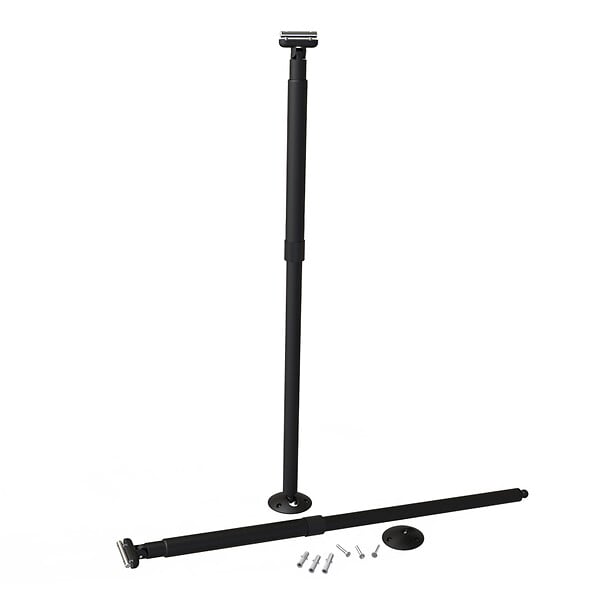 COTE STORE - Poteaux télescopiques pour store banne hauteur 170 à 260 cm - Anthracite - large