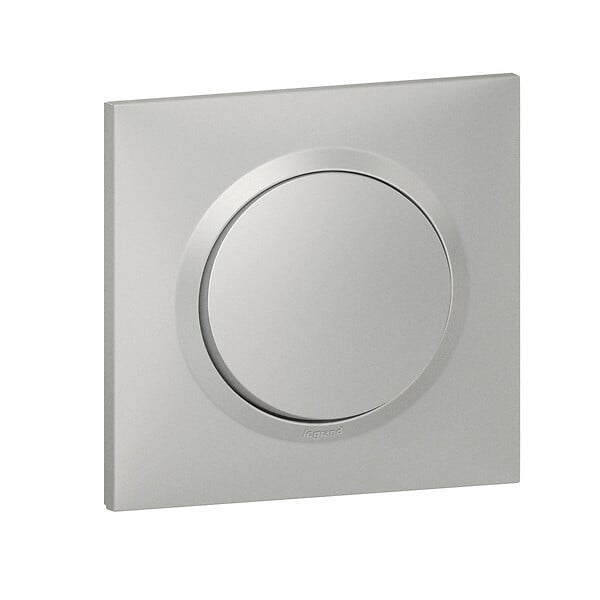 LEGRAND - Interrupteur ou va-et-vient complet - Aluminium - 10AX - large