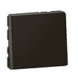 LEGRAND - Interrupteur Mosaic Easy-Led - Noir mat - 10A 2 modules - vignette