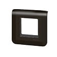 LEGRAND - Mosaic support à vis + plaque - 2 modules - Noir Mat - vignette