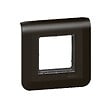 LEGRAND - Mosaic support à vis + plaque - 2 modules - Noir Mat - vignette