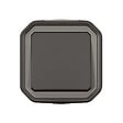 LEGRAND - Poussoir étanche polypropylène Plexo Anthracite IP55 - vignette