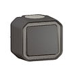 LEGRAND - Poussoir étanche polypropylène Plexo Anthracite IP55 - vignette