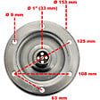 GT MARKET - Bride 1' (33 mm) en inox pour réservoir à pression et surpresseur 24, 50 et 100 litres - vignette