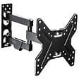 TECTAKE - Support mural TV 17"- 42" orientable et inclinable noir - vignette