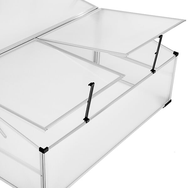 TECTAKE - Mini serre en aluminium blanc transparent - large