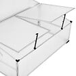 TECTAKE - Mini serre en aluminium blanc transparent - vignette