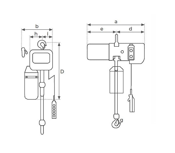 STOCKMAN - Palan électrique à  chaîne 220V 1000 kg EW1001 Stockman - large