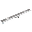 TECTAKE - Caniveau de douche design 1 gris - vignette