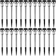 TECTAKE - Lot de 24 lampes solaires LED lumière colorée argent - vignette