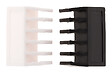 ZENITECH - Lot de 2 ranges câble (auto-collants) - 5 fixations - Zenitech - vignette