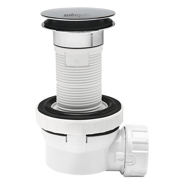 WIRQUIN - Nano 6.7 ensemble lavabo d32 quick clac h 100 mm corps blanc - large