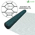 VOUNOT - Grillage a poule avec fils 25mm en PVC gaine vert 1x50M - vignette