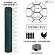 VOUNOT - Grillage a poule avec fils 25mm en PVC gaine vert 1x50M - vignette