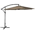 HAPPY GARDEN - Parasol déporté OAHU rond 3,50m de diamètre taupe - vignette