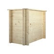 TIMBELA - Plate-bande surélevée en bois - 78x38xH57 cm - bois massif pin/épicéa 28 mm - Timbela M612 - vignette
