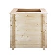 TIMBELA - Plate-bande surélevée en bois - 58x38xH57 cm - bois massif pin/épicéa 28 mm - Timbela M611 - vignette