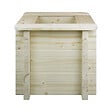 TIMBELA - Plate-bande surélevée en bois - 38x38xH35 cm - bois massif pin/épicéa 28 mm - Timbela M610 - vignette