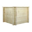 TIMBELA - Plate-bande surélevée en bois - 58x58xH46 cm - bois massif pin/épicéa 28 mm - Timbela M617 - vignette