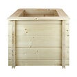 TIMBELA - Plate-bande surélevée en bois - 58x58xH46 cm - bois massif pin/épicéa 28 mm - Timbela M617 - vignette