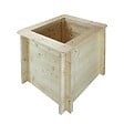 TIMBELA - Plate-bande surélevée en bois - 58x58xH57 cm - bois massif pin/épicéa 28 mm - Timbela M618 - vignette