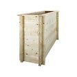 TIMBELA - Plate-bande surélevée en bois - 118x38xH69 cm - bois massif pin/épicéa 28 mm - Timbela M615 - vignette