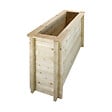 TIMBELA - Plate-bande surélevée en bois - 118x38xH69 cm - bois massif pin/épicéa 28 mm - Timbela M615 - vignette