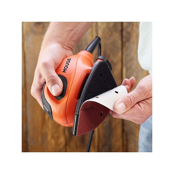 BLACK+DECKER - Ponceuse Mouse KIT 55W + 15 accessoires + Sac souple BLACK & DECKER BEW230BC - large