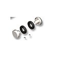 LA CROISEE DS - Jeu de 2 embouts pour poignée DIVA I II IV finition laqué gris alu RAL9006 - LA CROISEE DS - DS6877-007 - vignette