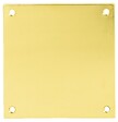HERACLES - Plaque de propreté 50x50mm laiton poli - HERACLES - 251352 - vignette