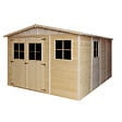 TIMBELA - Abri de Jardin en Bois - H226x324x416 cm / 12 m² - M336 - vignette