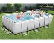 BESTWAY - Piscine tubulaire Power Steel rectangulaire - Gris - L.404xH.100xl.201cm - vignette