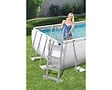 BESTWAY - Piscine tubulaire Power Steel rectangulaire - Gris - L.404xH.100xl.201cm - vignette