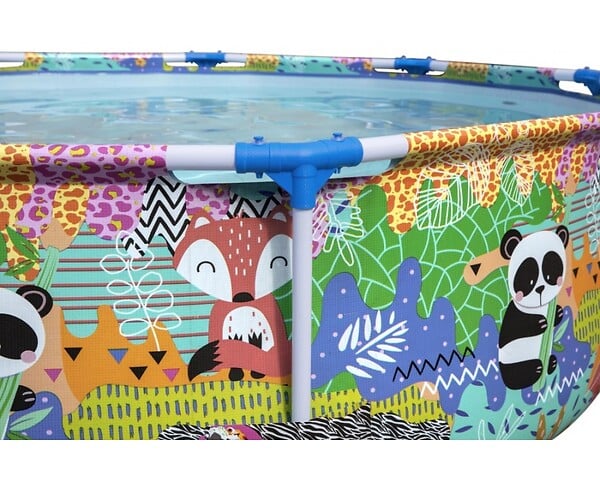 BESTWAY - Piscine tubulaire Steel Pro - Multicolore - Diam.274xH.66cm - large
