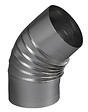 TEN - Coude plissé 45° aluminium 125 mm - TOLERIE GENERALE - 394125 - vignette