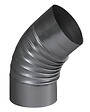 TEN - Coude plissé à 45° aluminié 125 mm - TEN - 374125 - vignette