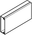 OBO BETTERMANN - Moulure AX 2m blanc 50x20mm avec cloison - OBO BETTERMANN - 6131614 - vignette