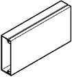 OBO BETTERMANN - Moulure AX 2m blanc 50x20mm sans cloison - OBO BETTERMANN - 6131612 - vignette