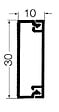OBO BETTERMANN - Moulure AX 2m blanc 30x10mm sans cloison - OBO BETTERMANN - 6131606 - vignette