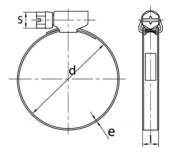 ACTON - Collier de serrage bande non perforée A2 DIN 3017 40-60 boîte de 25 - ACTON - NP9 40-60 - large