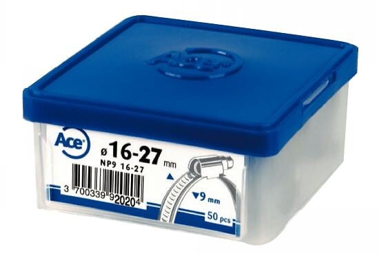 ACTON - Collier de serrage bande non perforée A2 DIN 3017 40-60 boîte de 25 - ACTON - NP9 40-60 - large