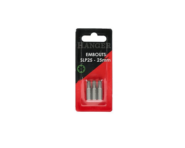 HANGER - Carte de 3 embouts étoile percée TTX25 longueur 25 mm - HANGER - 133044 - large