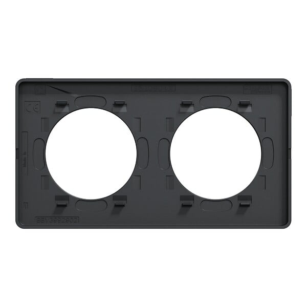 SCHNEIDER ELECTRIC - Plaque de finition Odace Touch Anthracite 2 postes - large