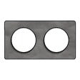 SCHNEIDER ELECTRIC - Plaque Odace Touch Ardoise - 2 postes horizontal vertical - vignette