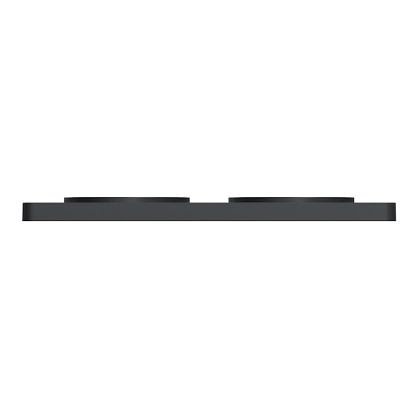 SCHNEIDER ELECTRIC - Plaque Odace Touch Ardoise - 2 postes horizontal vertical - large
