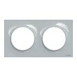 SCHNEIDER ELECTRIC - Plaque finition 2 postes - ABS - Odace Styl - Sable - 71 mm - vignette