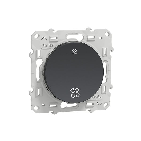 SCHNEIDER ELECTRIC - Interrupteur VMC 2 vit. - Odace - Anthracite - large